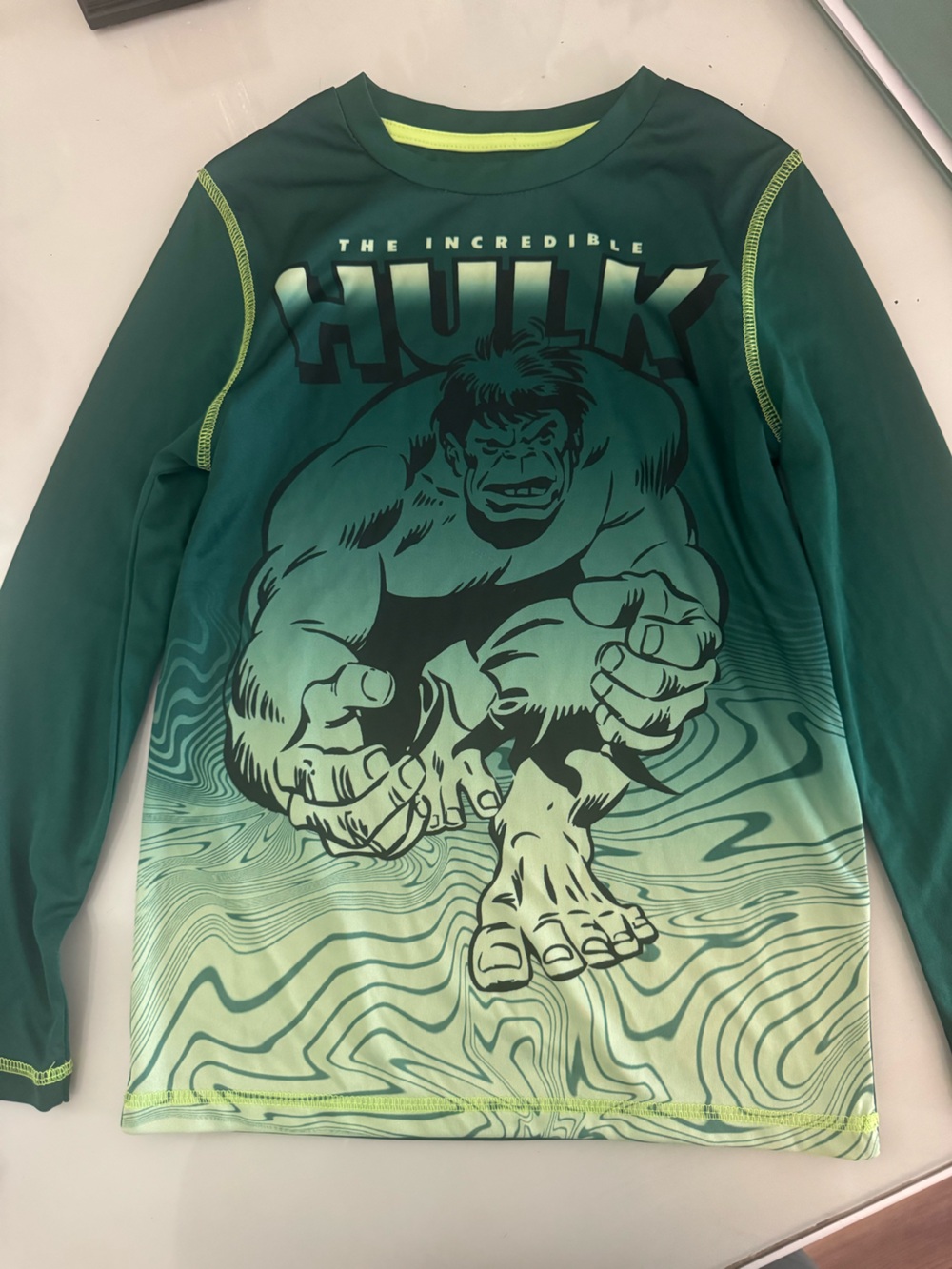 Marvel Kid’s Green Hulk Active Wear Top